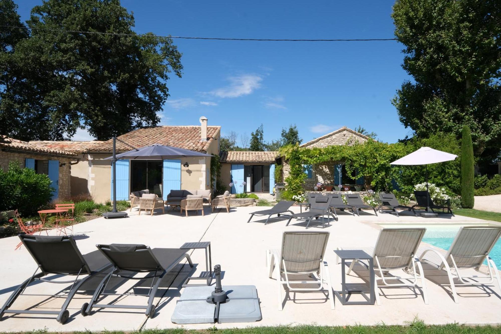 Provencal House With Heated Pool, View Of The Luberon In Robion - Accommodates 12 People. Exteriér fotografie