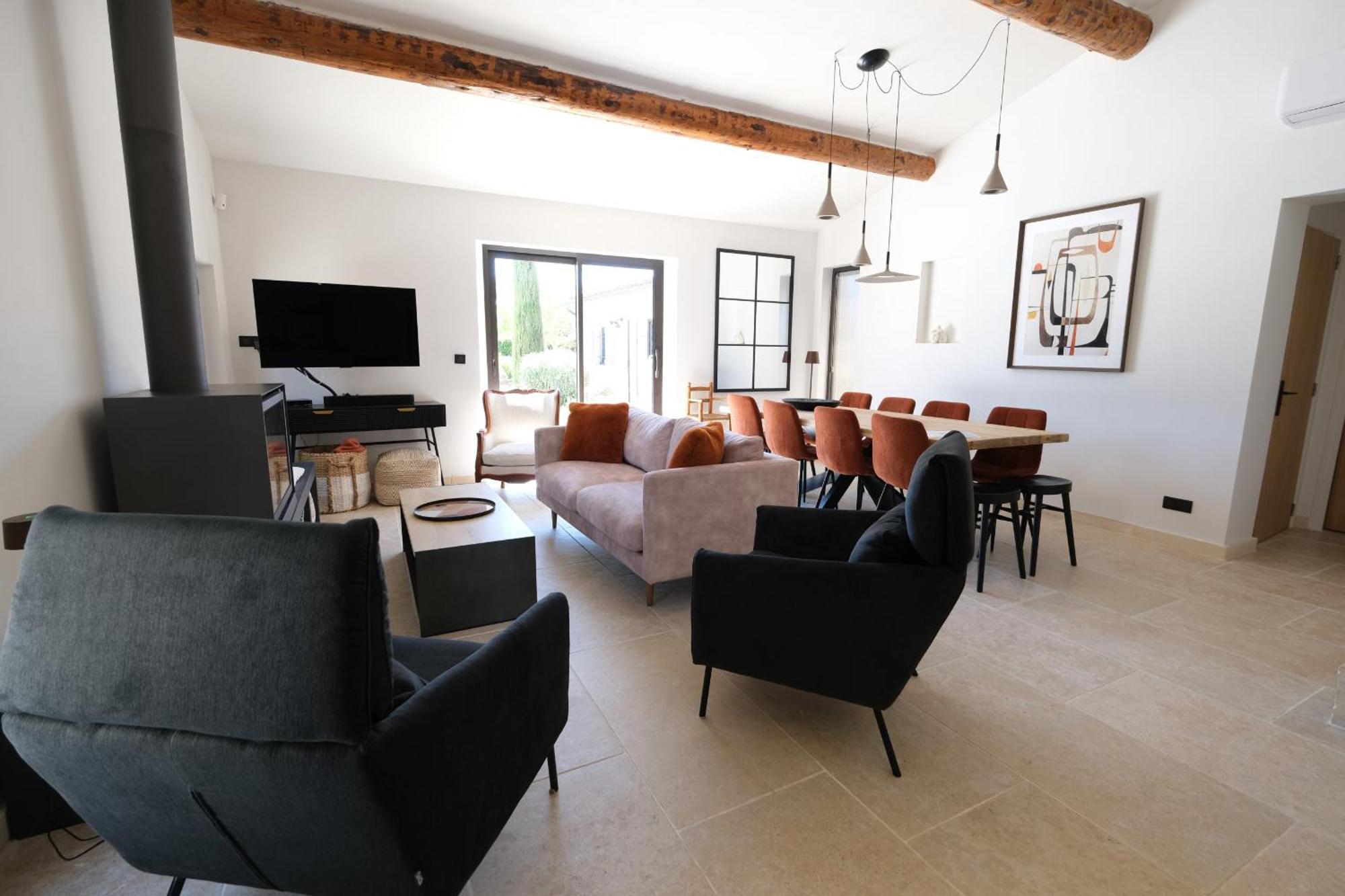 Provencal House With Heated Pool, View Of The Luberon In Robion - Accommodates 12 People. Exteriér fotografie