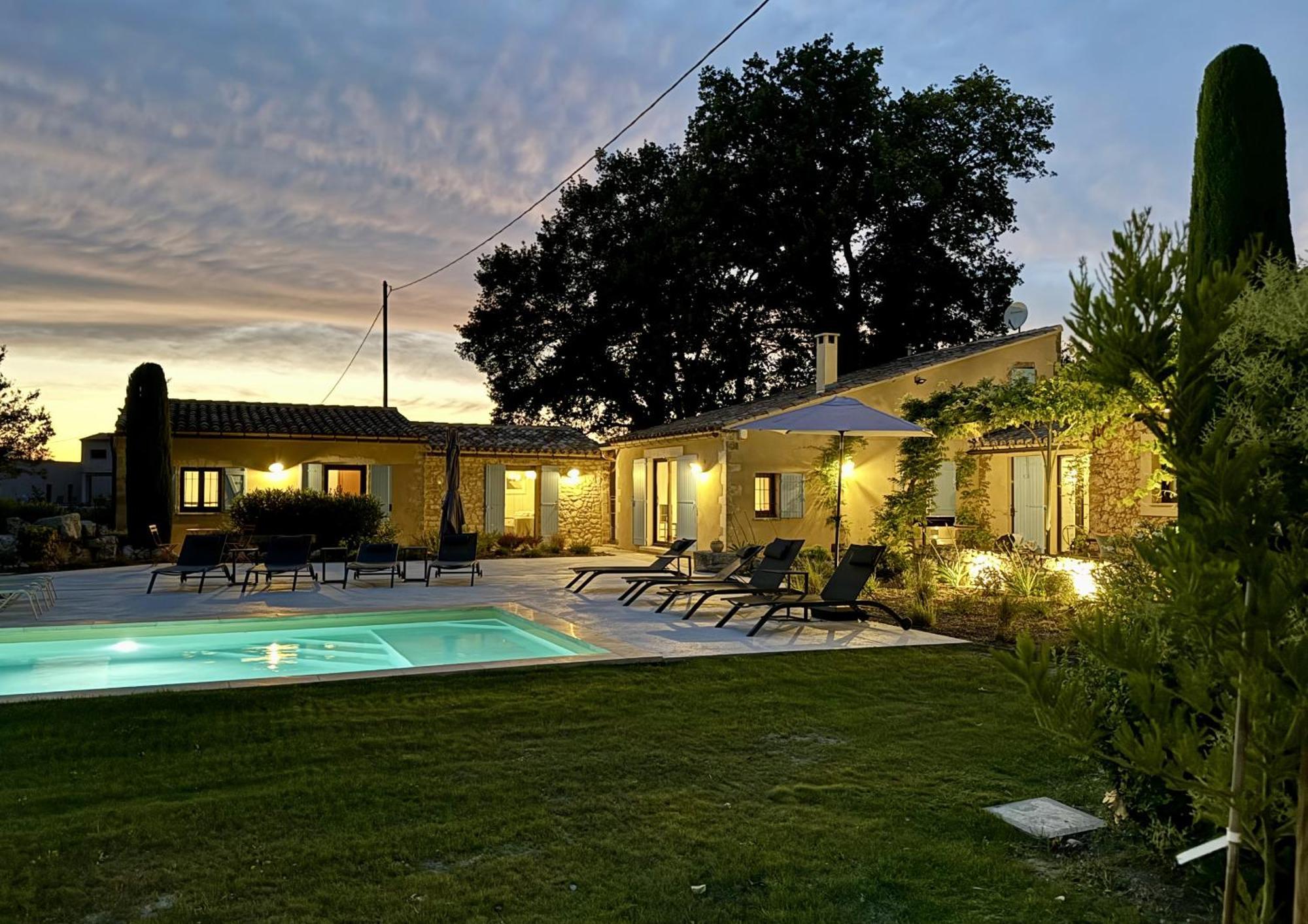 Provencal House With Heated Pool, View Of The Luberon In Robion - Accommodates 12 People. Exteriér fotografie