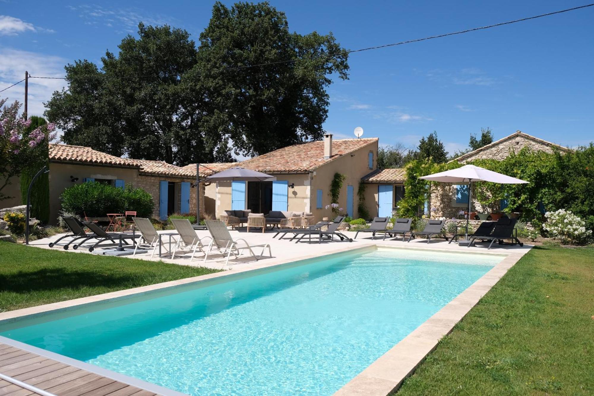 Provencal House With Heated Pool, View Of The Luberon In Robion - Accommodates 12 People. Exteriér fotografie